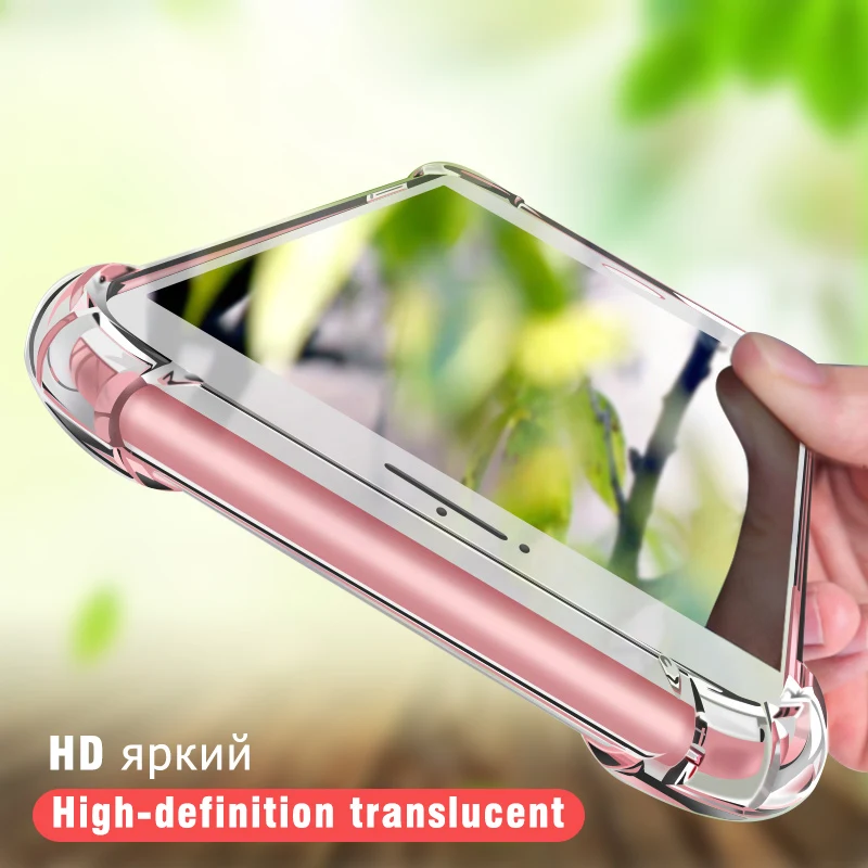 

Anti-Knock Clear TPU Case For iPhone Xs Max 360 Body Full Protectiive Shockproof Cover For iPhone XR X XS 8 7 6 6s Plus