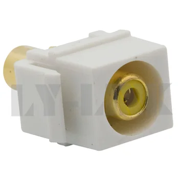 

new style keystone RCA video component connector with yellow color