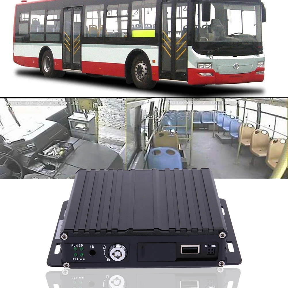 

Newest Car Bus RV Mobile HD 4CH DVR Realtime Video/Audio Recorder HD Car DVR 4CH Realtime Video For Bus RV Mobile Vehicle Camera