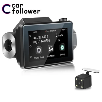 

Dashcam Android 5.0 3 Inch 2.5D IPS Touch Screen HD 1080P Car DVR Recording Build in GPS Wifi Dual Lens Remote Monitor Dash Cam