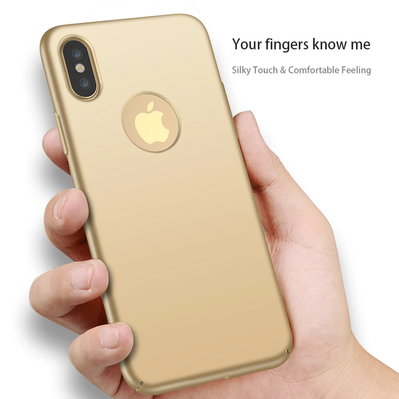 Чехол для iphone 7 plus роскошный черный тонкий жесткий чехол золотистого цвета на