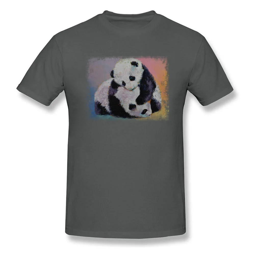 BABY PANDA RUMBLE Casual Summer Fall Pure Cotton Crew Neck Men Tops Shirt Geek Tees Company Short Sleeve T Shirt BABY PANDA RUMBLE carbon