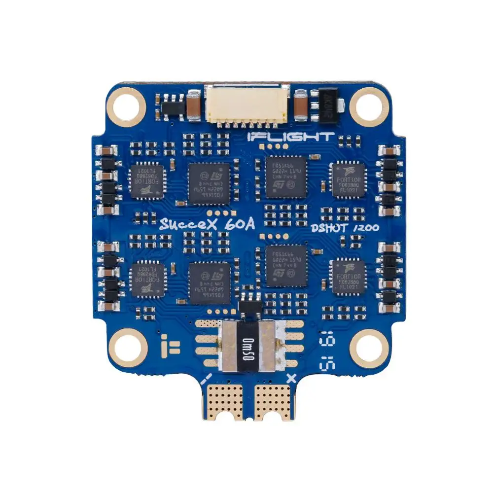 

iFlight SucceX 60A V2 Plus BLHeli_32 4-in-1 ESC support DShot150/300/600/1200/MultiShot/OneShot & 2-8S lipo input for FPV drone