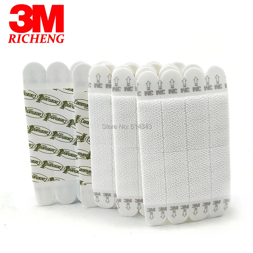 

10pcs Small 3M Command Picture Hanging Strips Command Damage-Free Strips Command Inter Locking Faster Brand New
