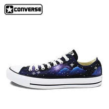 Low Top Galaxy Nebula Original Design Converse All Star Women Men Shoes Custom Hand Painted Shoes