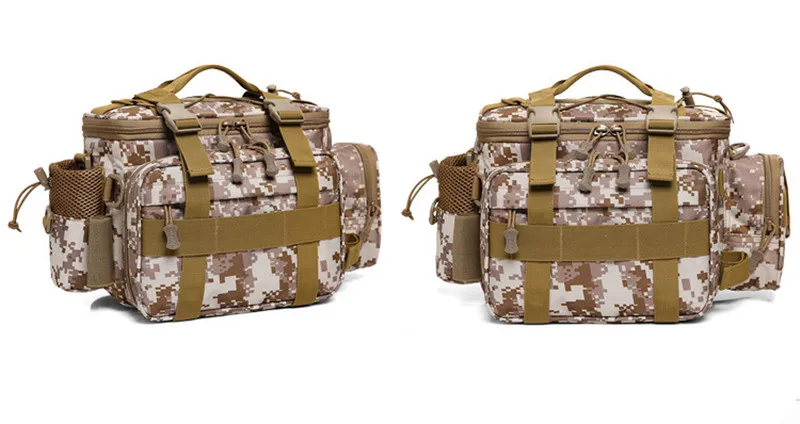 Tecido de Nylon Multifuncional-resistente ao Desgaste à Prova Bolsa de Armazenamento de Bolsas de Carretel de Pesca Isca de Pesca Equipamento de Pesca Água Bolsa Mochila d' 23 Cheap Bolsas de pesca
