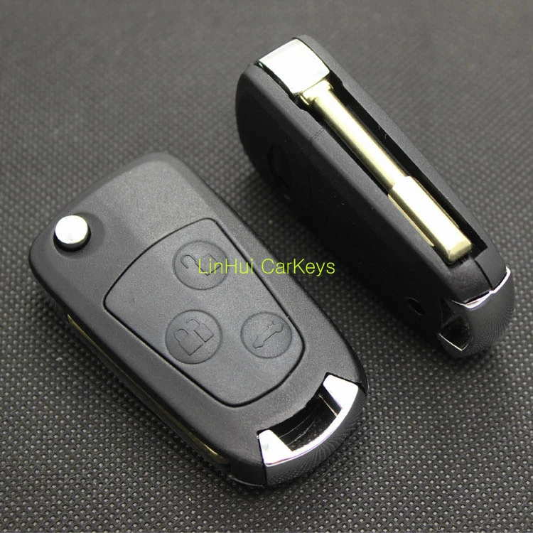 PINECONE для FORD MONDEO FOCUS FIESTA C S MAX GALAXY Key Shell 3 кнопки Uncut Латунное лезвие модифицированный пустой корпус для дистанционного ключа чехол 1 шт