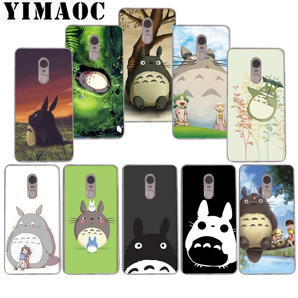 

YIMAOC 227z My Neighbor Totoro Soft Case for Xiaomi Mi a1 a2 f1 6 8 lite se mix 2s Redmi 5 6 6a S2 Plus 5A Note 5 6 Pro 4 X