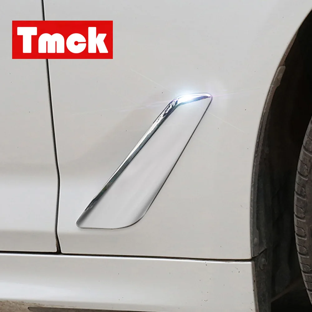 

4 Colors For BMW 5 Series G30 G31 2017 2018 Stainless Steel Car Stickers Exterior Front Fender Side Air Vent Outlet Cover Trim