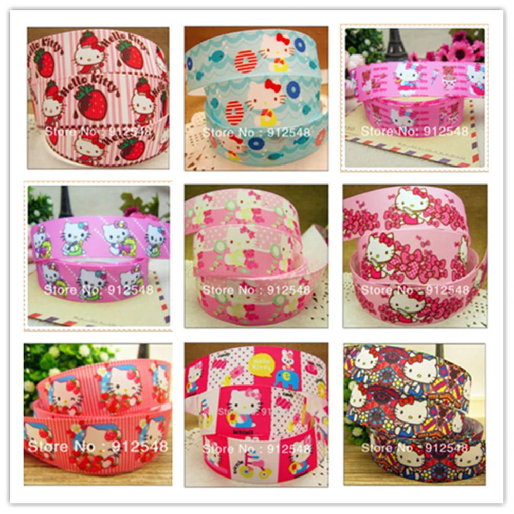 

YJHSMY free shipping 1"(25mm)cartoon Printed Grosgrain cartoon,gift package,Garment accessories,Hair ribbon,satin bow