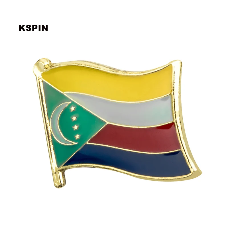 

Comoros flag pin lapel pin badge Brooch Icons 1PC KS-0092