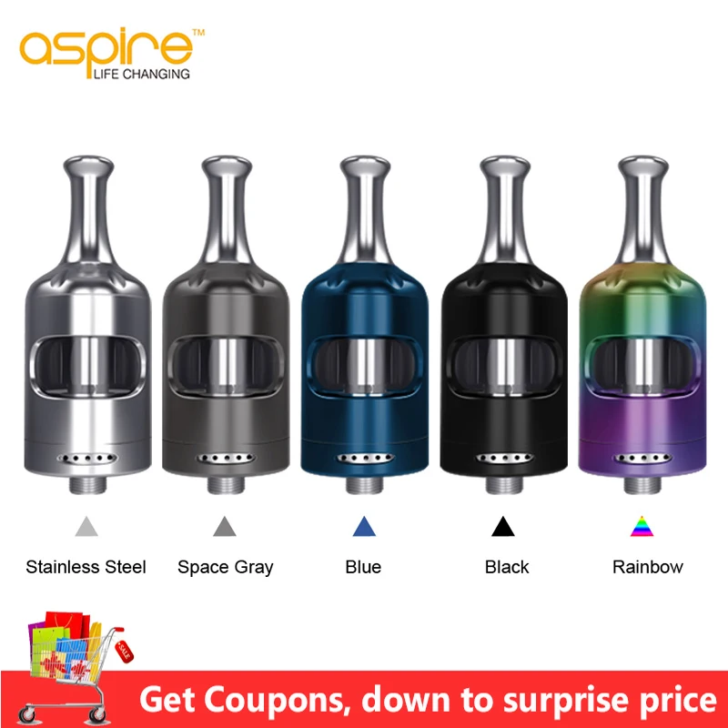 Бак Aspire Nautilus 2S 2 6 мл испаритель атомайзер и катушка BVC электронная сигарета вейп