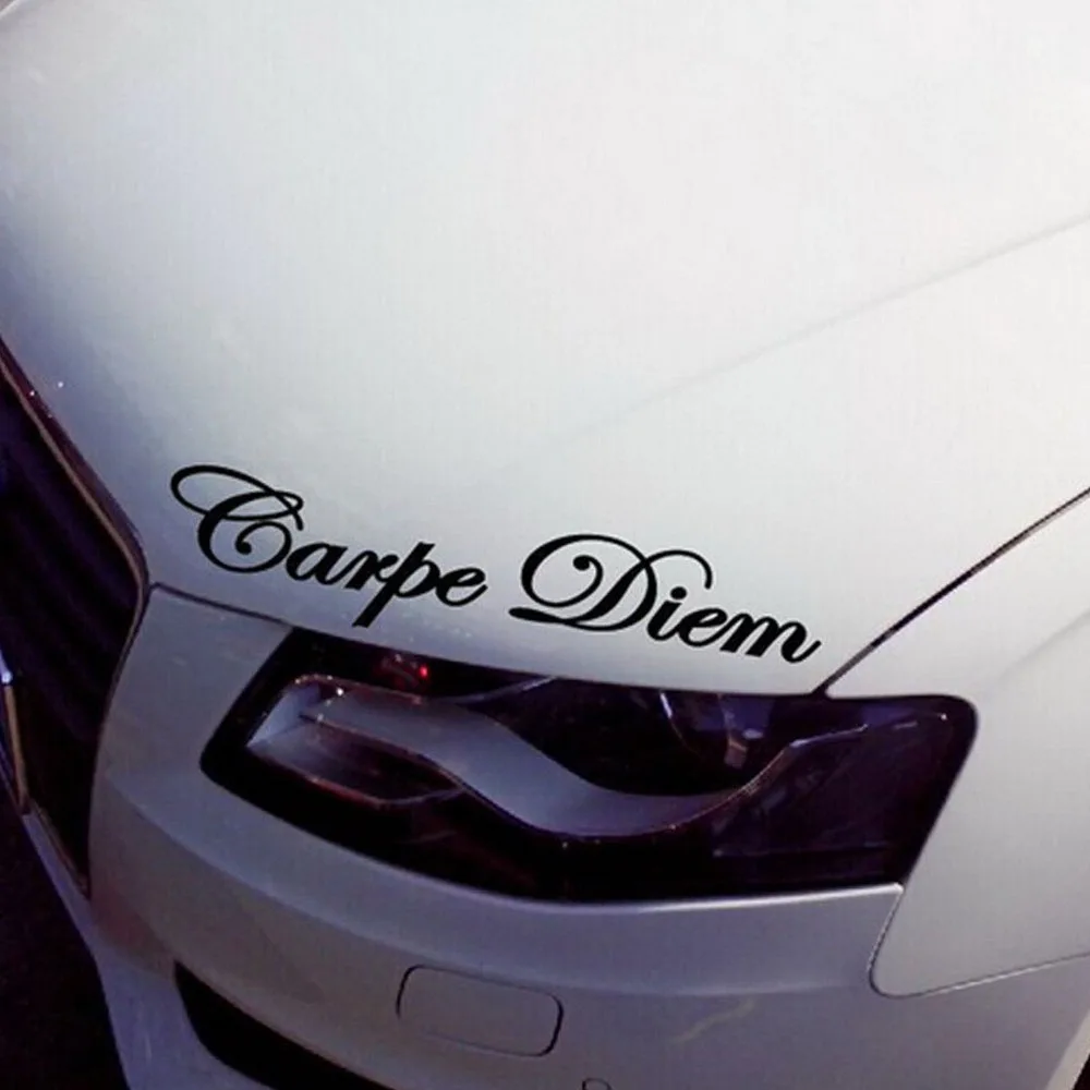 Буквы Carpe Diem виниловые наклейки на машину для стайлинга автомобиля художественная наклейка на окна автомобиля наклейки на тело DIY Наклейка на мотоцикл авто аксессуары