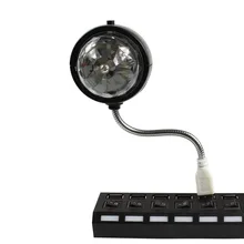 USB DC5V Charging 4W RGB LED Stage Light Crystal Magic Ball Laser Projector Stage Effect Lighting Lamp Party Disco Club DJ Light