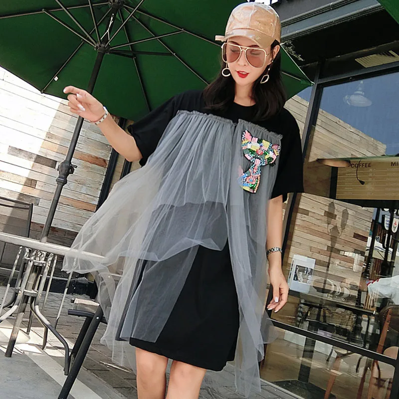 

2018 summer new Harajuku fresh lady temperament dress female long paragraph fashion embroidery high waist dress