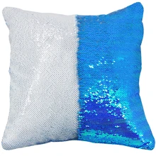 AOVOLL Cushion Cover 40 40 Mermaid Glitter Pillow with Sequin Pillowcase Decorative Pillows Cover Decorative Cushions