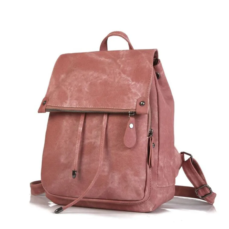 

M700 Fashion Women Backpacks Simple Pure Colors In Hot Selling Trends Pu Bag