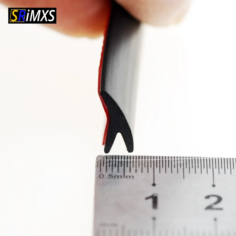  Universal Car V Shape Rubber Seal Weather Strip Hollow Glass Window Edge Moulding Trim Decorate Wea