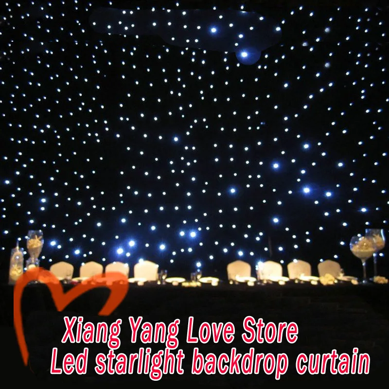 White lamps led starlight backdrop curtain 3 *6  meter party supplies China