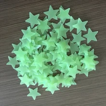 100pcs/pack Home Wall Glow In The Dark Star Stickers Decal Baby Kids Room 2017