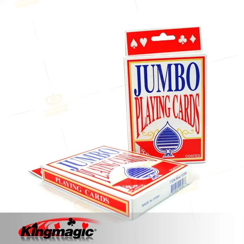 Колода jumbo 12 7x9 см карты Волшебные трюки игральные король игрушки магический