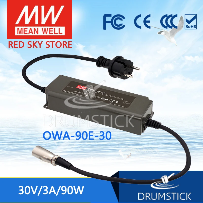 

MEAN WELL OWA-90E-30 30V 3A meanwell OWA-90E 30V 90W Single Output Moistureproof Adaptor Euro Type