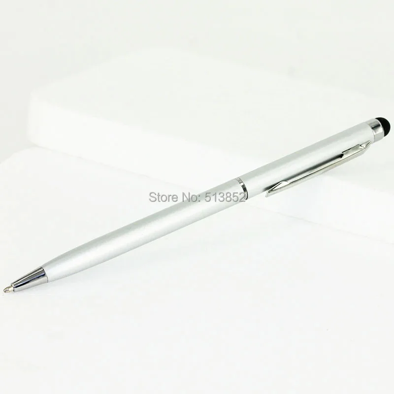 KTG1089S_1_2 in 1 Stylus Touch Pen + Ball Pen iPhone 6S 7 7 Plus iPad 4 5 6 iPod Touch Suit for Universal Smart Phone Tablet PC Pen