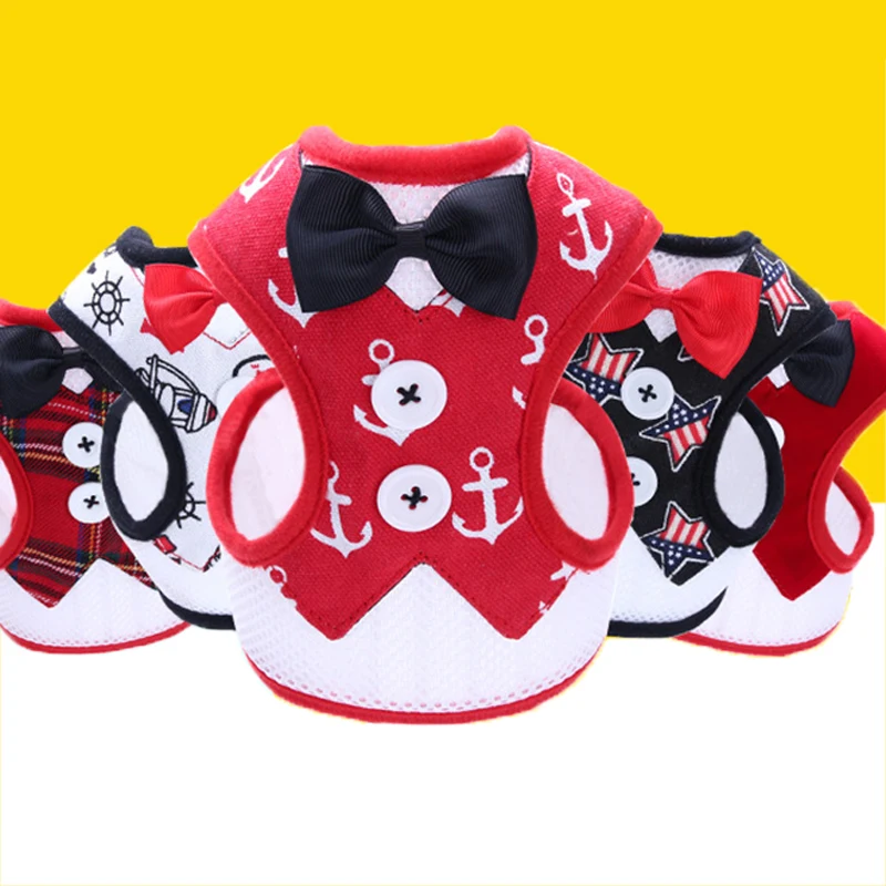 Dog Harness Vest Chihuahua Leashes Puppy Cat Vest Harnesses For Small