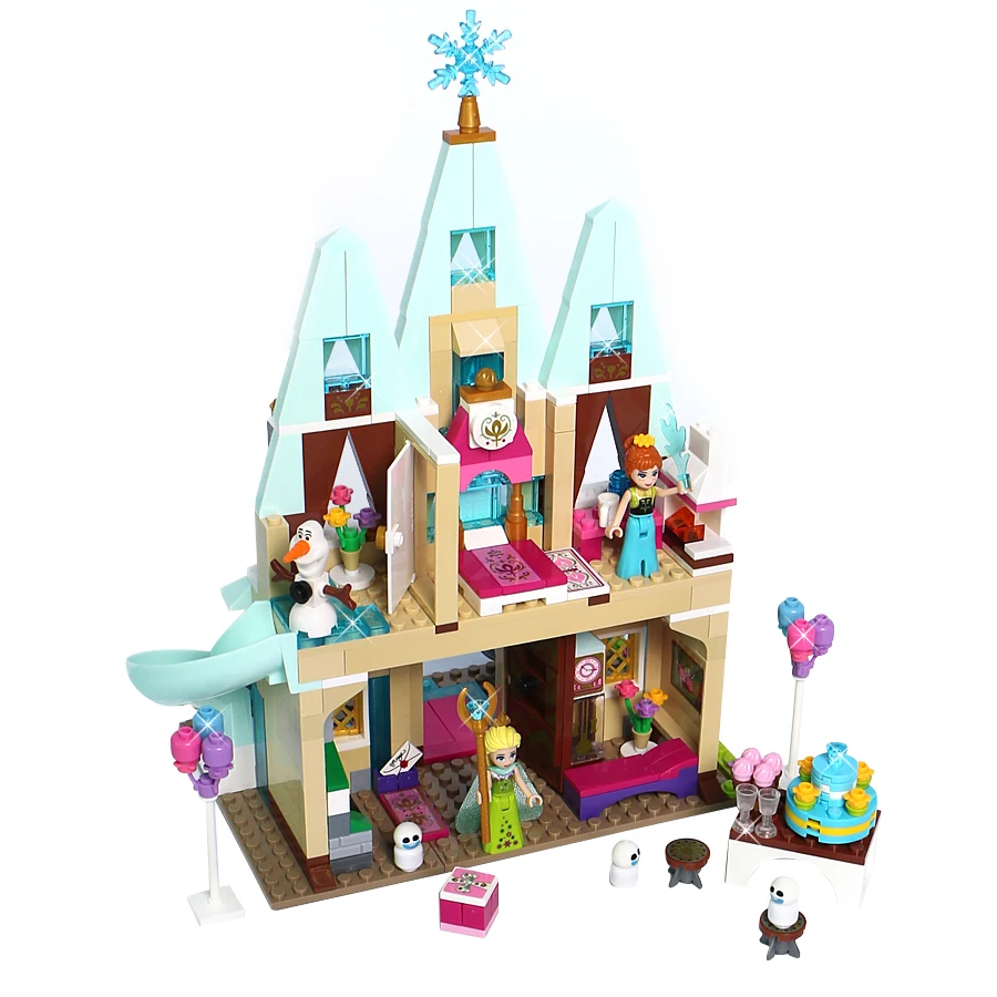 

Building Blocks Princess Series Arendelle Castle 519PCS Anna Elsa Bricks Blocks Toy For Kids Compatible Legoe Friends