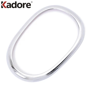 

For Nissan Versa Sedan 2012-2014 Bright ABS Chrome Interior MT Gear Shift Round Cover Frame Trim Auto Accessories 1pc/set