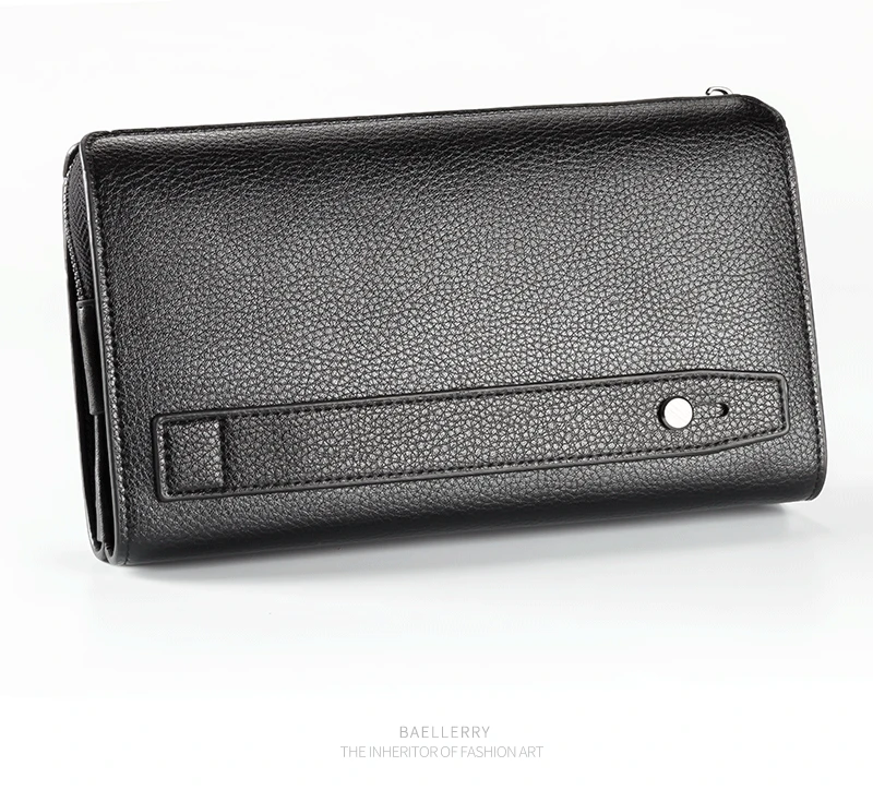 Baellerry Men Clutch Bag With Card Holder Fashion Long Zipper Men Wallets Coin Pocket Casual Business Male Clutch Phone Purse