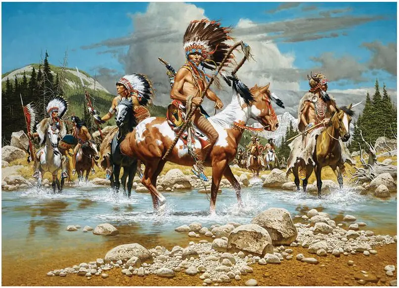 primitive indians horses