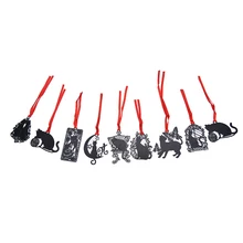 9 стилей DIY милые Kawaii Черный кот металлические закладки для книги бумажные креативные предметы милые корейские канцелярские подарочные закладки посылка