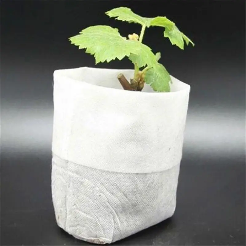 100 шт./лот 8*10 см мешок для рассады ткани кассеты для рассады рассада-мешки для растений Садовые принадлежности чашка для пищи