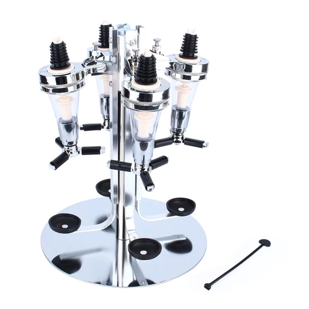 1Pcs Hot Rotary Stand Wine Liquor Drinks Dispenser Home Bar Butler 4