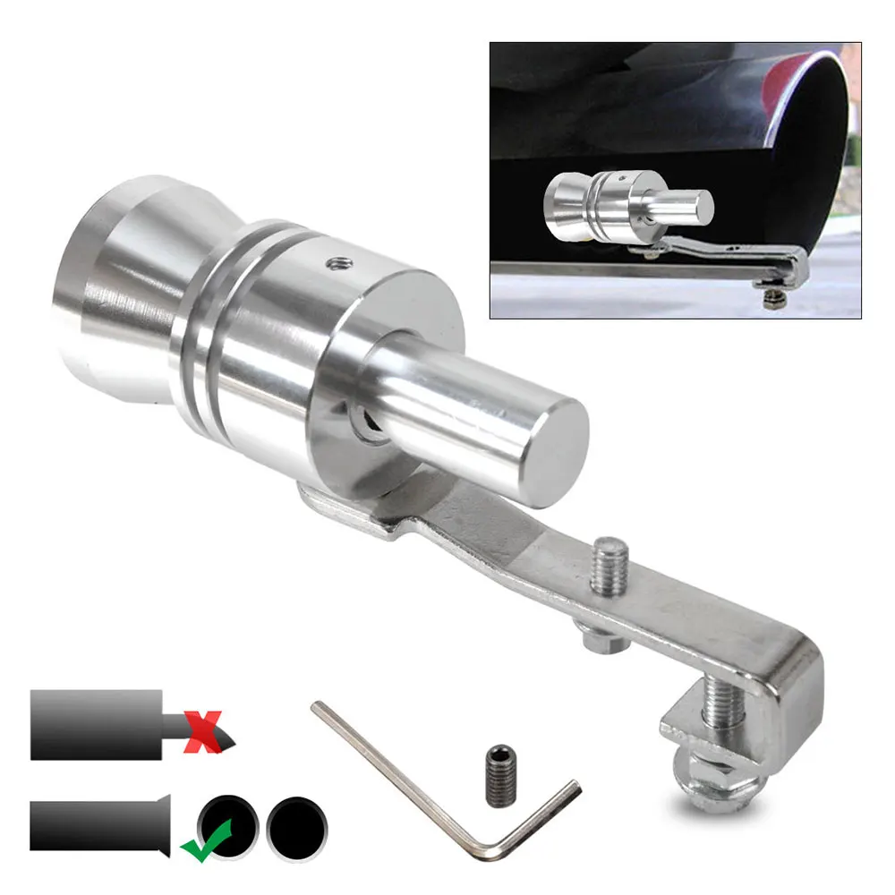 VEHEMO S M L XL Size Car Turbo Sound Whistle Muffler font b Exhaust b font
