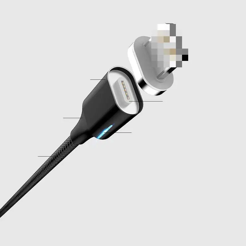 كابل مغناطيسي المصغّر usb نوع C سريع شاحن 3a المغناطيسي شفط تهمة خط لنوع التفاح-c شاحن هاتف محمول يعمل بنظام تشغيل أندرويد وصلة كابل