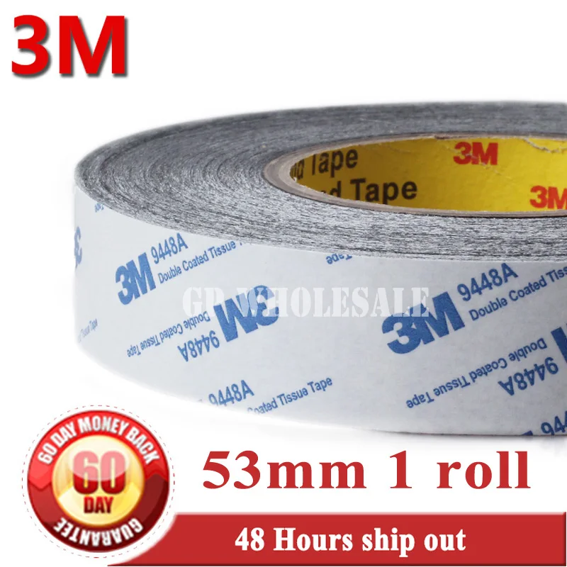 5x LCD Touch Screen Repair Original 3M Double Sided Adhesive Tape 9448AB Black 