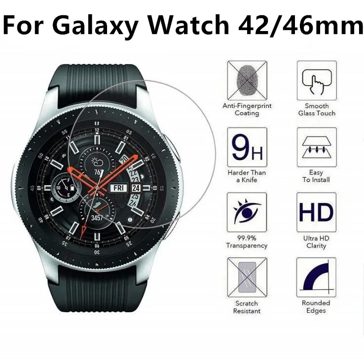 9H 0.25D Защита от царапин из закаленного стекла для samsung Galaxy Watch 46 мм 42 мм Защитная пленка для экрана