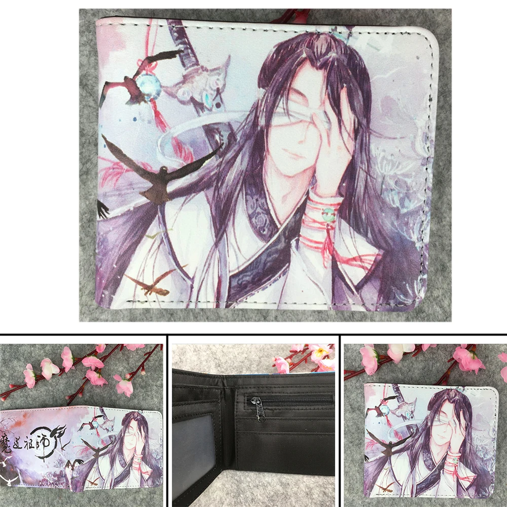 Giancomics Mo Dao Zu Shi Wallet Wei Wuxian Lan Wangji Аниме Бумажник для кредитных карт держатель карман