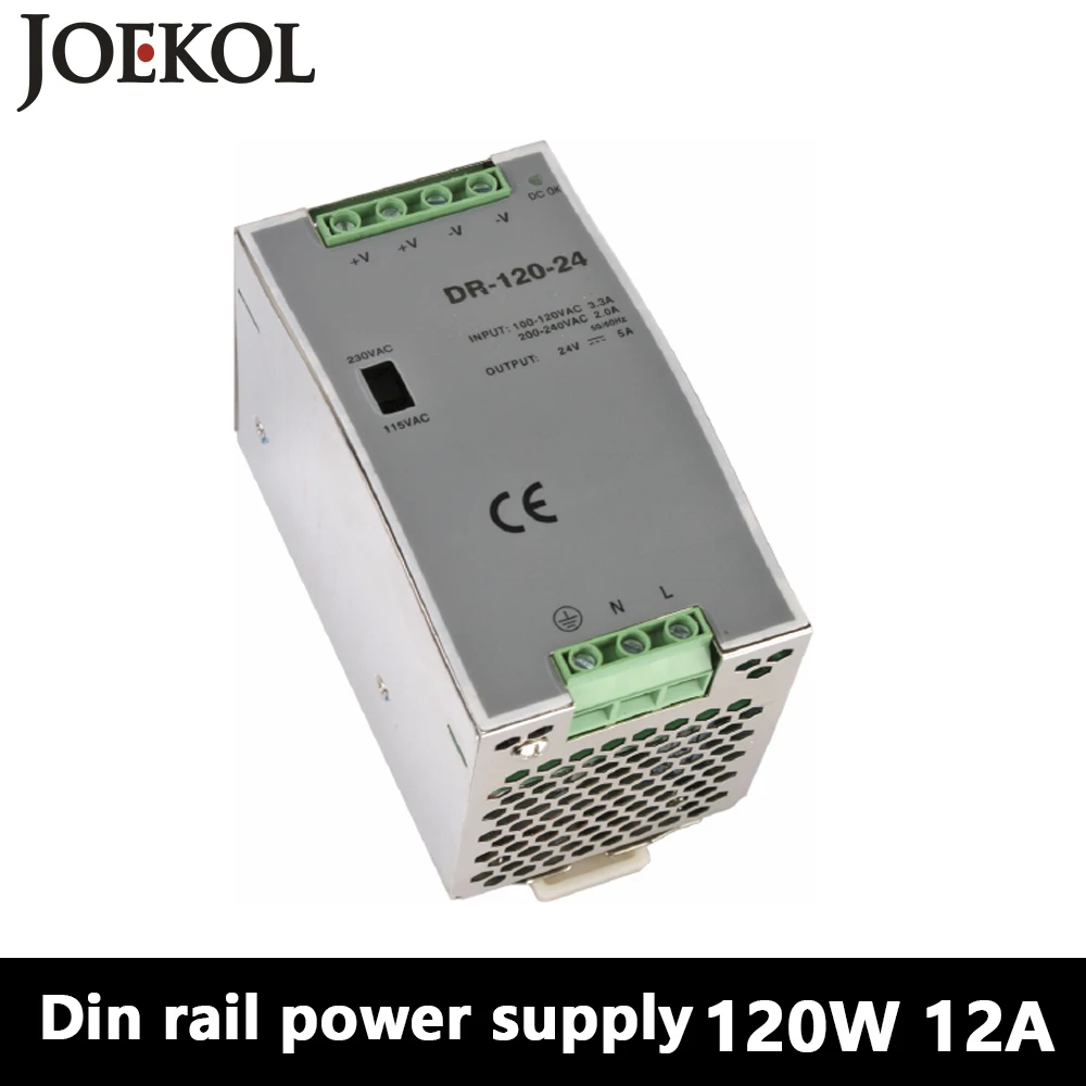 

DR-120 Din Rail Power Supply 120W 12V 10A,Switching Power Supply AC 110v/220v Transformer To DC 12v,watt power supply