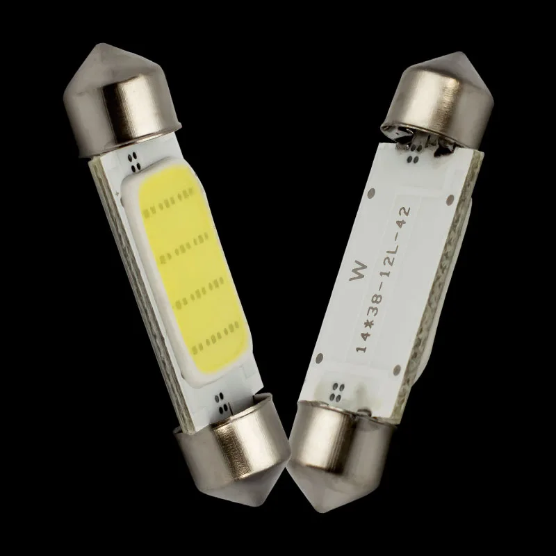 1 шт. 41 мм C5W C10W SV8.5 DE4410 гирлянда COB Светодиодная светильник ка номерного знака