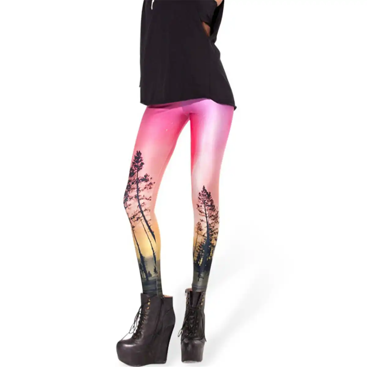 homem de legging na academia