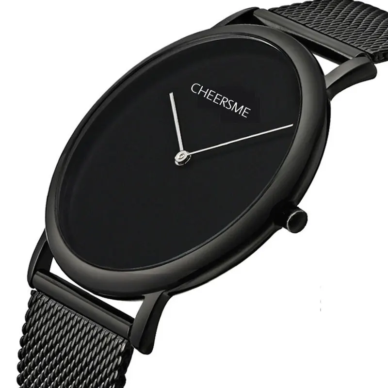 

Minimalist Design Men's Watch Ultra-Thin Waterproof Quartz Wristwatches Business Casual Steel Belt Watch Free Shipping Sale