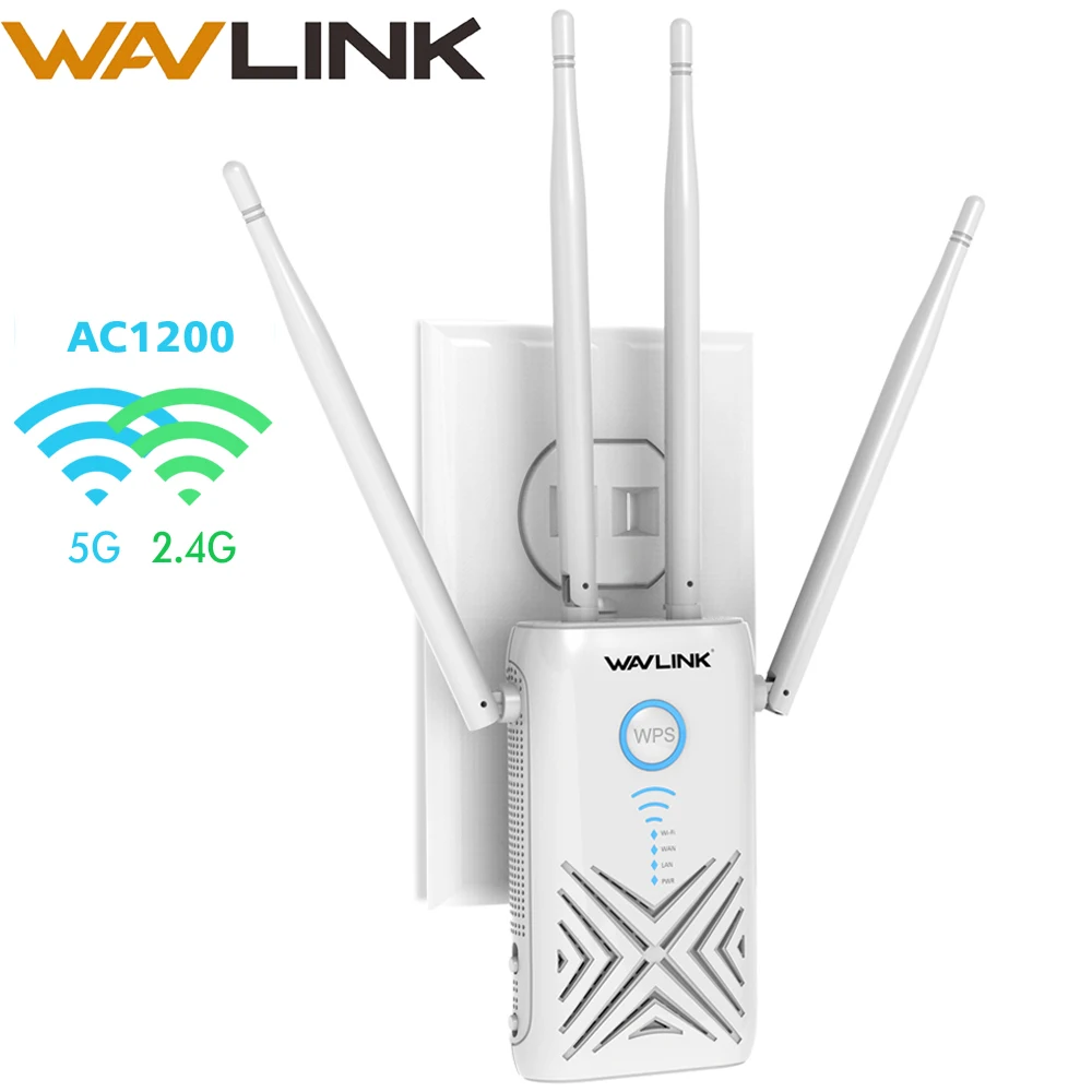 Wavlink 5 ГГц 1200 Мбит/с Wi-Fi маршрутизатор/ретранслятор/точка доступа Высокая мощность двухдиапазонный гигабитный беспроводной WiFi диапазон wifi усилитель сигнала