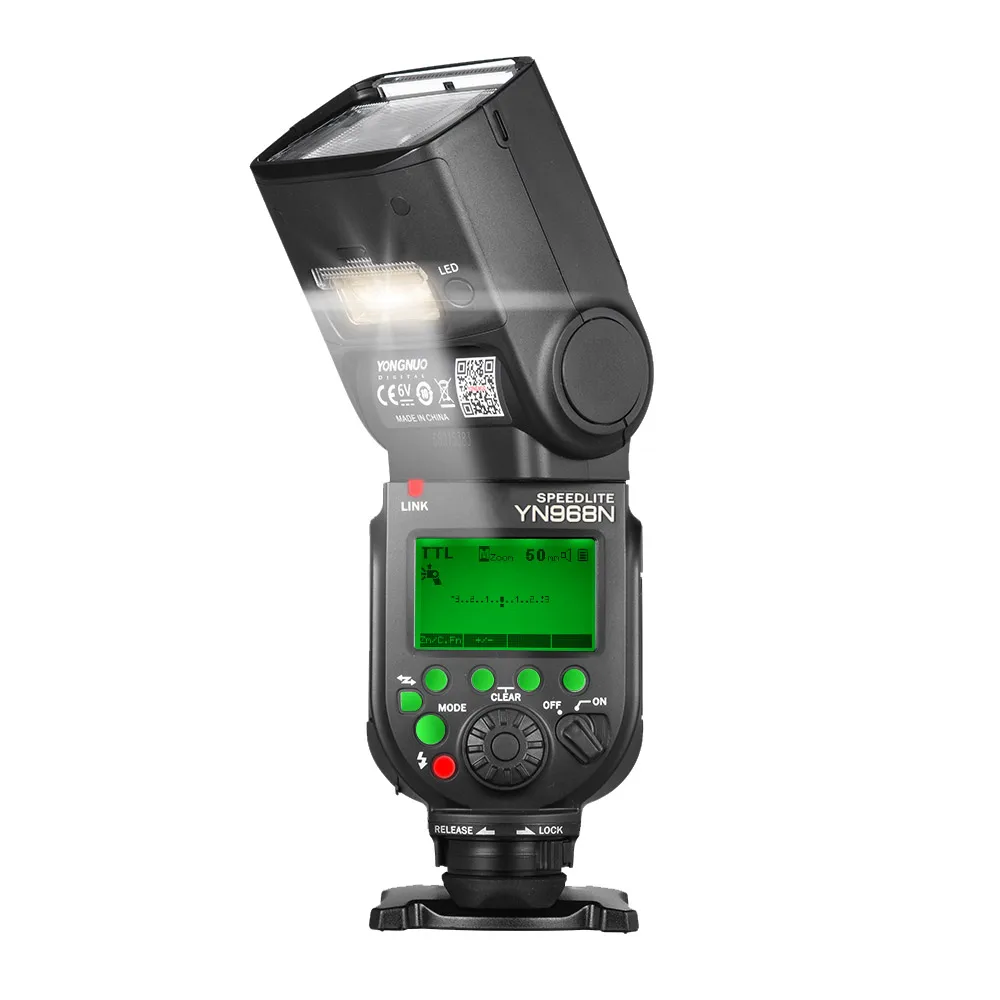 

YONGNUO YN968N Flash Speedlite for Canon Nikon DSLR Compatible with YN622N YN560 Wireless TTL Speedlite 1/8000 with LED Light