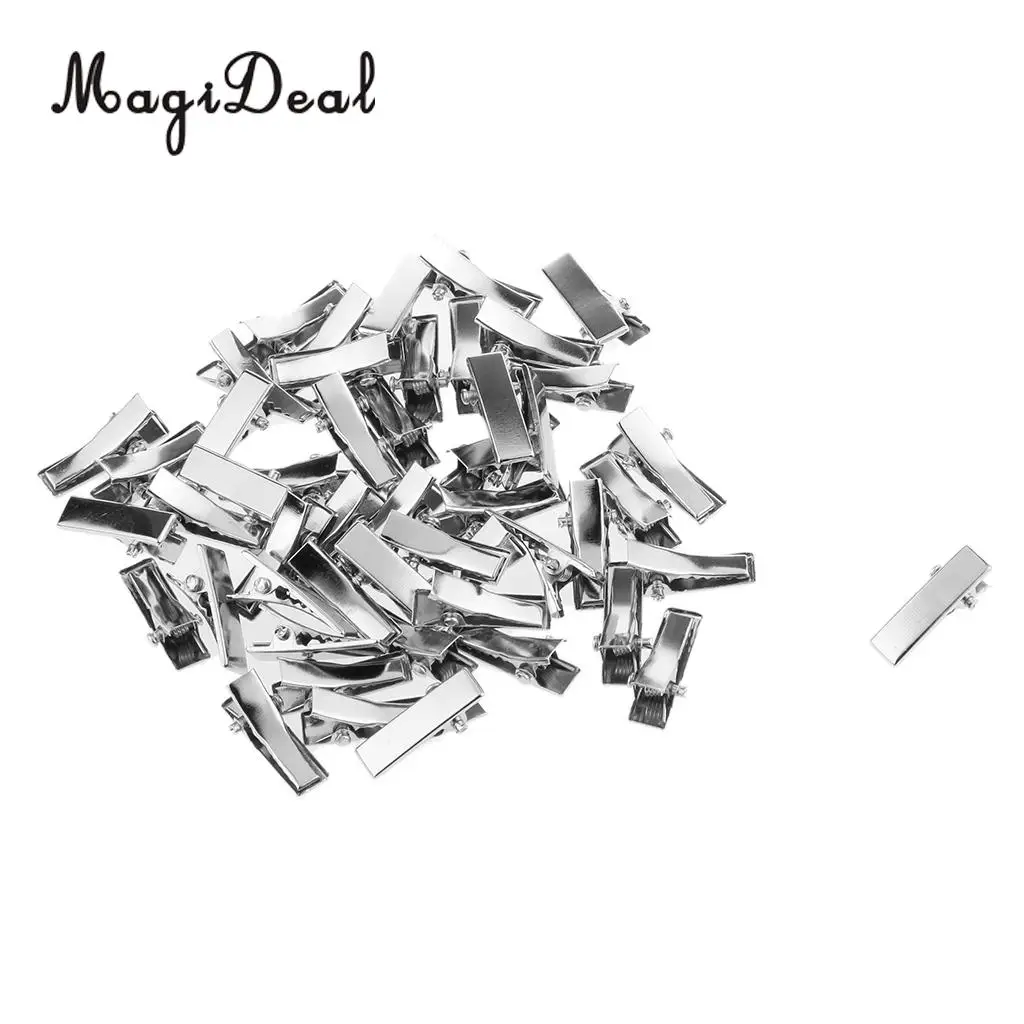 MagiDeal High Quality 50Pcs/Lot Mini Alloy Hairpin for Dolls DIY Making Princess Headwear Hair Clip Girls Children Gifts Acce
