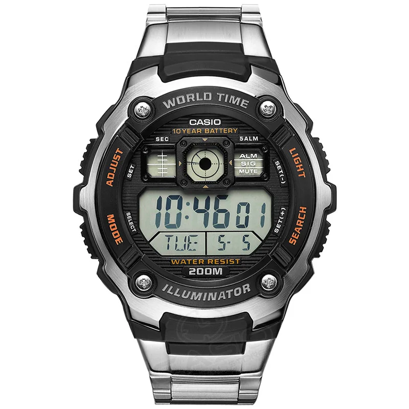 

Casio Watch Men Hot Sale AE-2000WD-1A Digital Wrist Fashion&Casual Sport Waterproof Complete Calendar Relogio deep sea diving