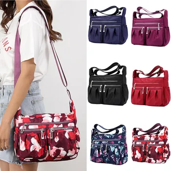 

Women Fashion Casual Waterproof Large Capacity Travel Messenger Bags Shopping Travel Handbags Bag Women's Handbags Solid 50