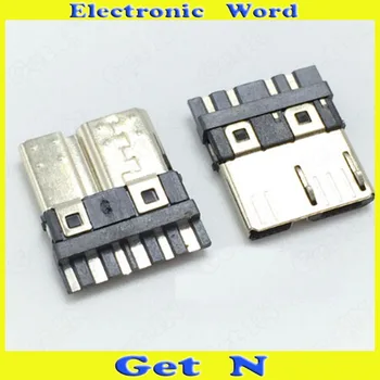 

25pcs Micro USB 3.0 Male Plug Socket Connectors Soldering BM Type for Table Phone Digital Product Dual 5P